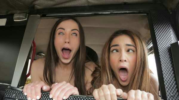 Fake Taxi – Ginebra Bellucci,Anastasia Brokelyn – Cheeky Spanish Lesbians fuck Cabbie