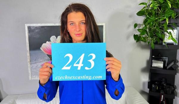 CzechSexCasting – Juliia – Novice brunette darling shows off in casting – E243