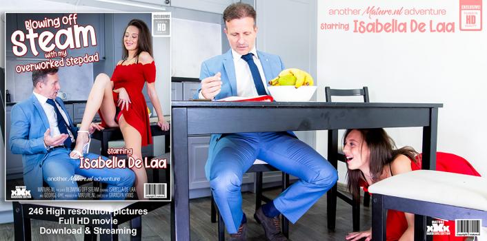 Mature NL – Isabella De Laa – Getting my stepdad to blow of steam