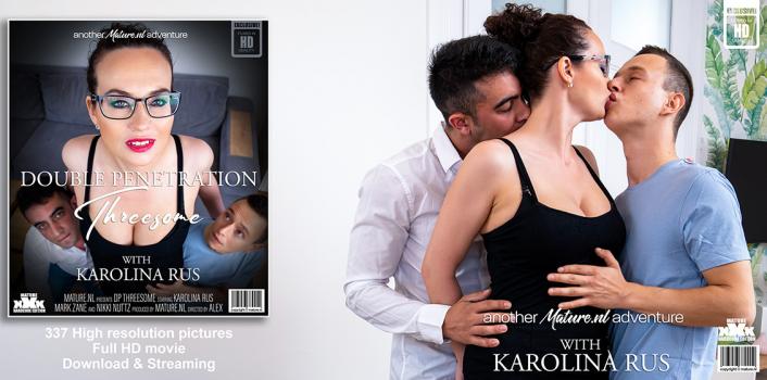 MatureNL - Karolina Rus â€‹- A double penetrating threesome with two young  guys and MILF Karolina Rus