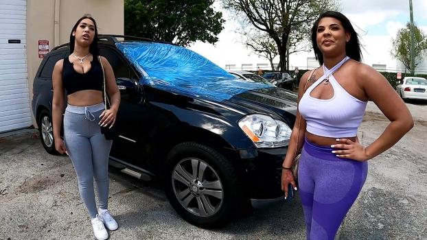 Bang!RoadsideXXX – Zoey Reyes, Ariel Pure Magic Take Turns On A Dick To Get Car Their Fixed