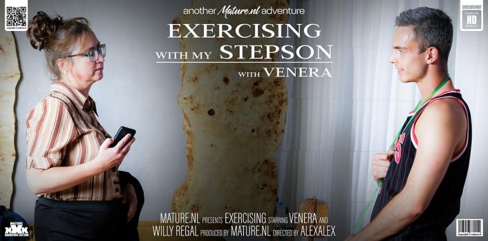 MatureNL – Venera ​- Mature nympho Venera has a very special workout for her exercising stepson