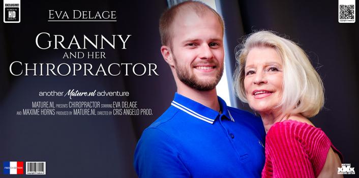 MatureNL ​- Granny Eva Delage loves fucking her young chiropractor at home