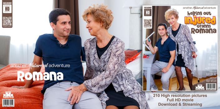 MatureNL ​- Injured Granny Romana needs help from her pussy loving horny toyboy
