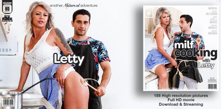 MatureNL – Letty ​- Toyboy cook fucking his hot Stepmilf Letty in the livingroom