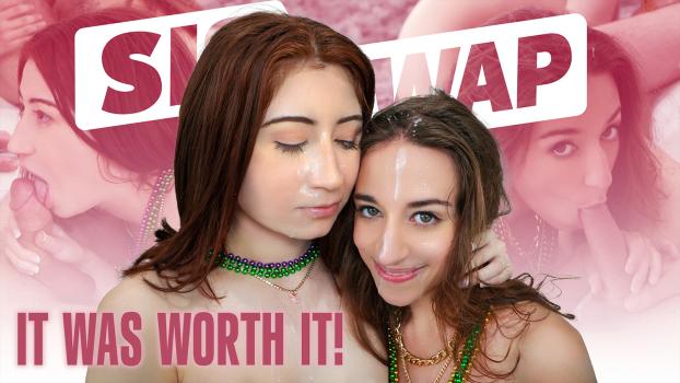 SisSwap – Venice Rose & Ava Davis - Mardi Gras Swap