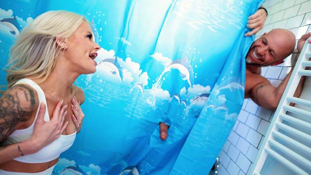 PegasProductions – La Petite Blonde – The Little Blonde Surprised in the Shower