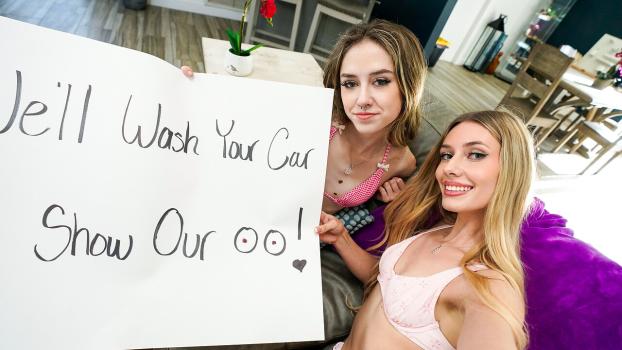 CumSwappingSis – Daisy Fox & Emily Jade – Stepsis And Her Friend Have A Bikini Carwash – S7:E10